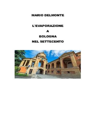 cover image of L'evaporazione a Bologna nel Settecento